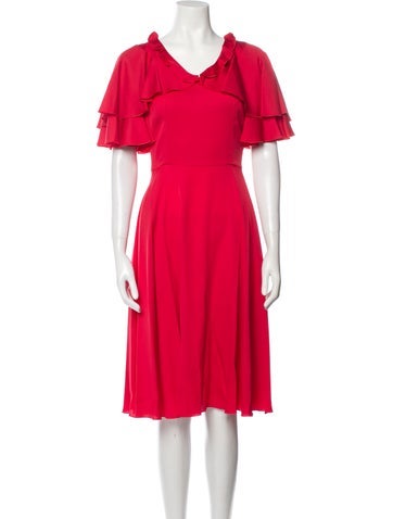 Dolce & Gabbana Dresses Silk Midi Length Dress Us2, It38 | XS