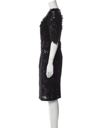 Dolce & Gabbana Crochet Knee-Length Dress