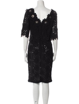 Dolce & Gabbana Crochet Knee-Length Dress