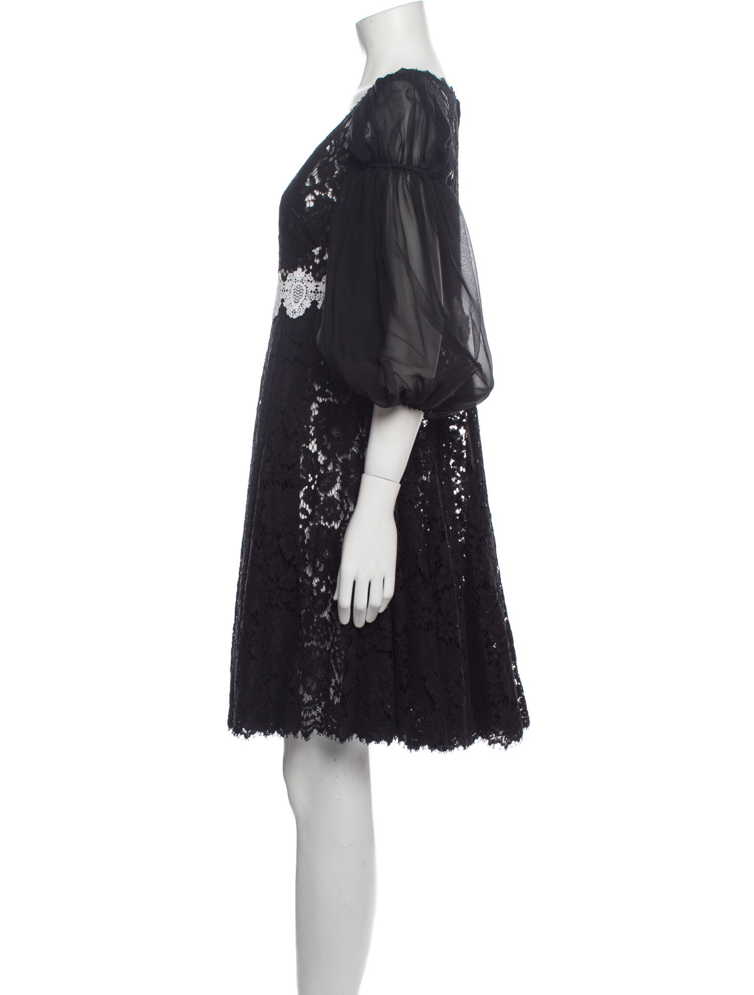 Dolce & Gabbana Lace Pattern Mini Dress w/ Tags