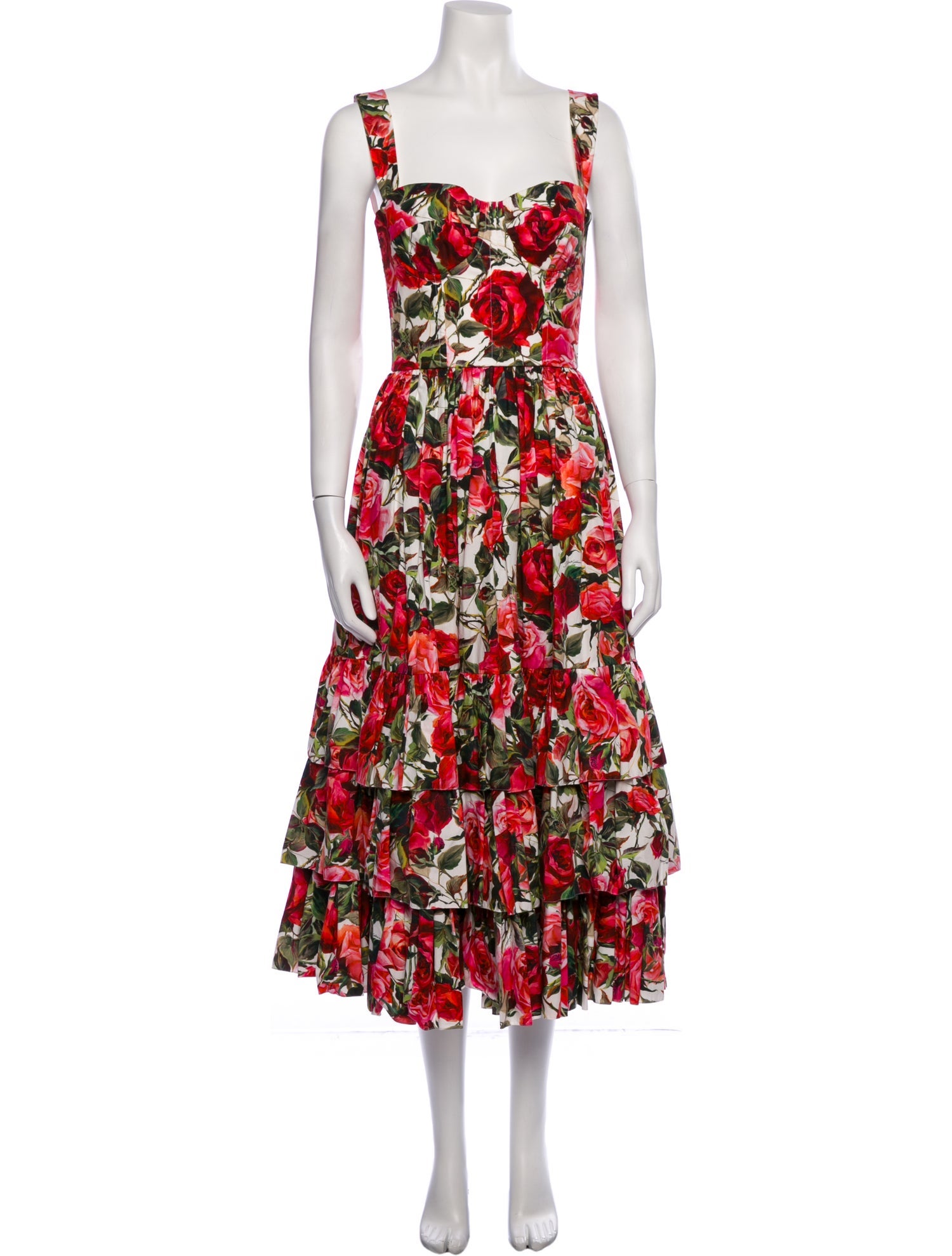 Dolce & Gabbana Floral Print Long Dress