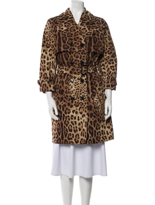 Dolce & Gabbana Animal Print Coat