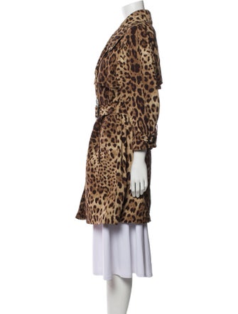 Dolce & Gabbana Animal Print Coat