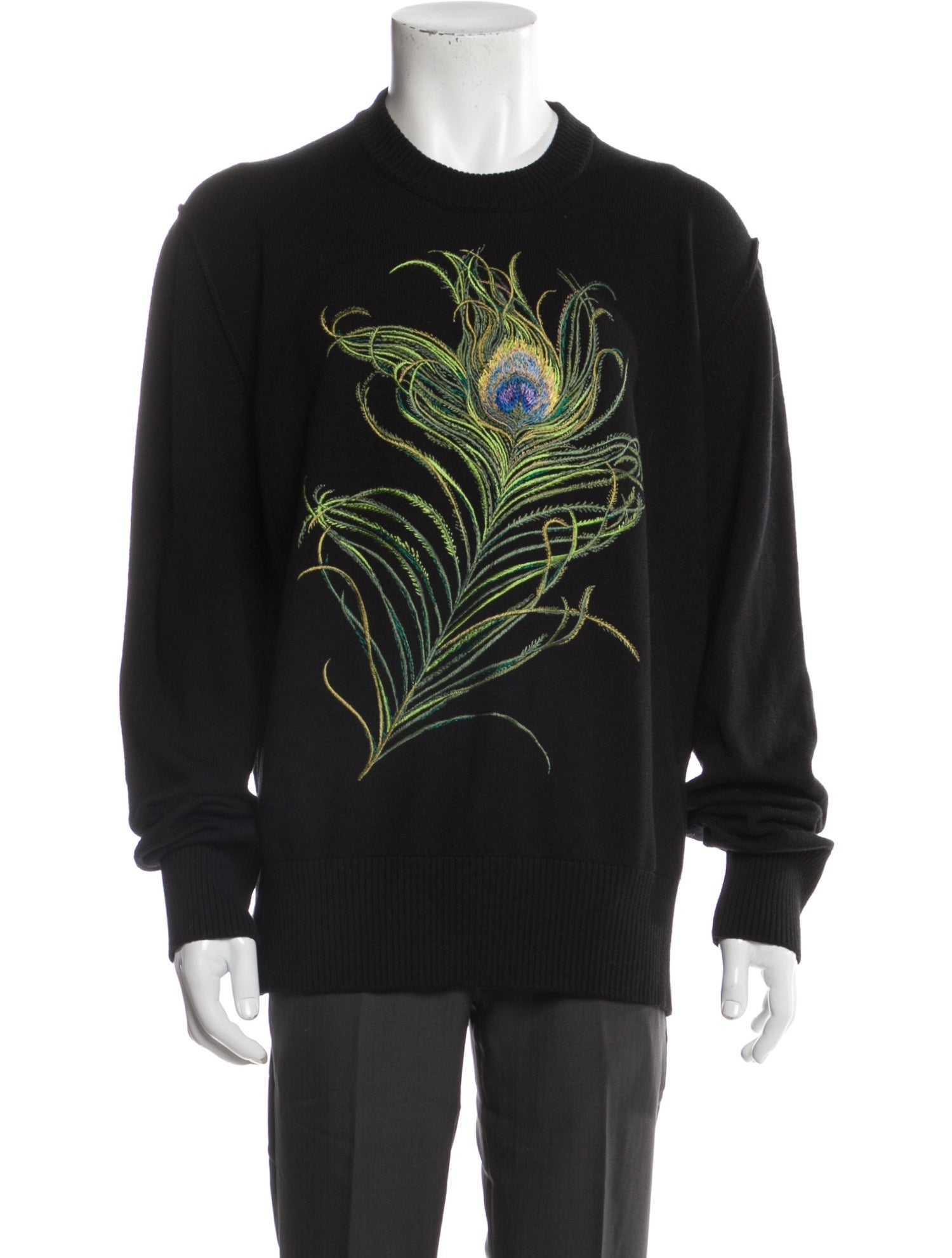 Dolce & Gabbana Gray Long Sleeves Crew Neck Pullover Sweater main image 0