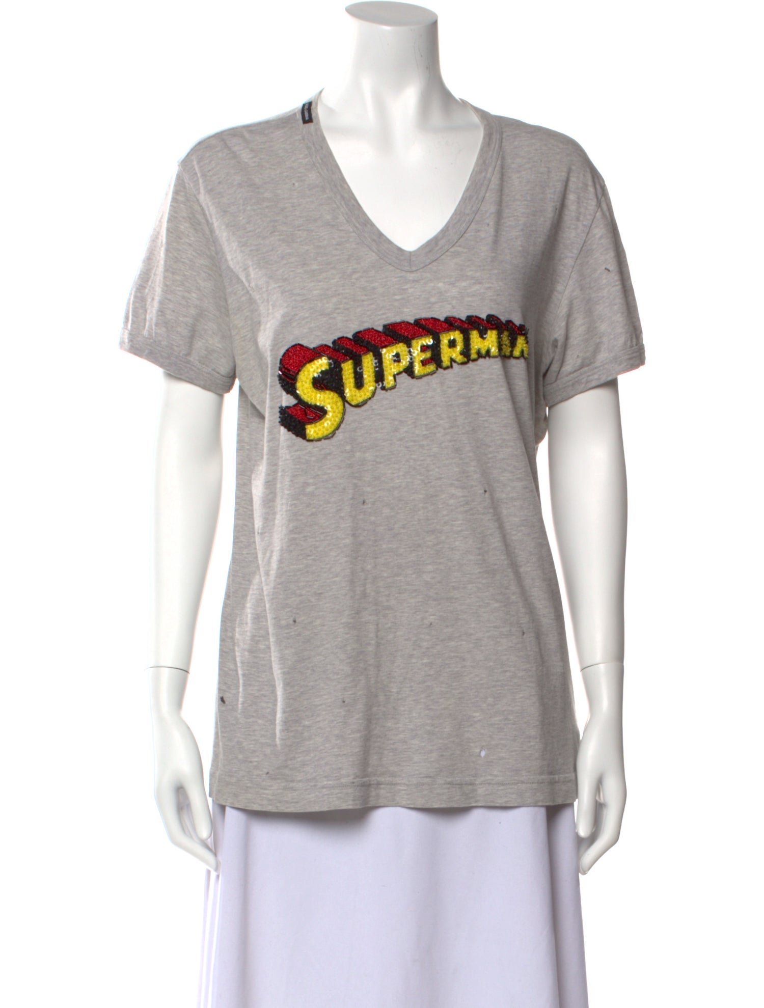 Dolce & Gabbana スーパーマン Tシャツ グレー（DOLCE & GABBANA  