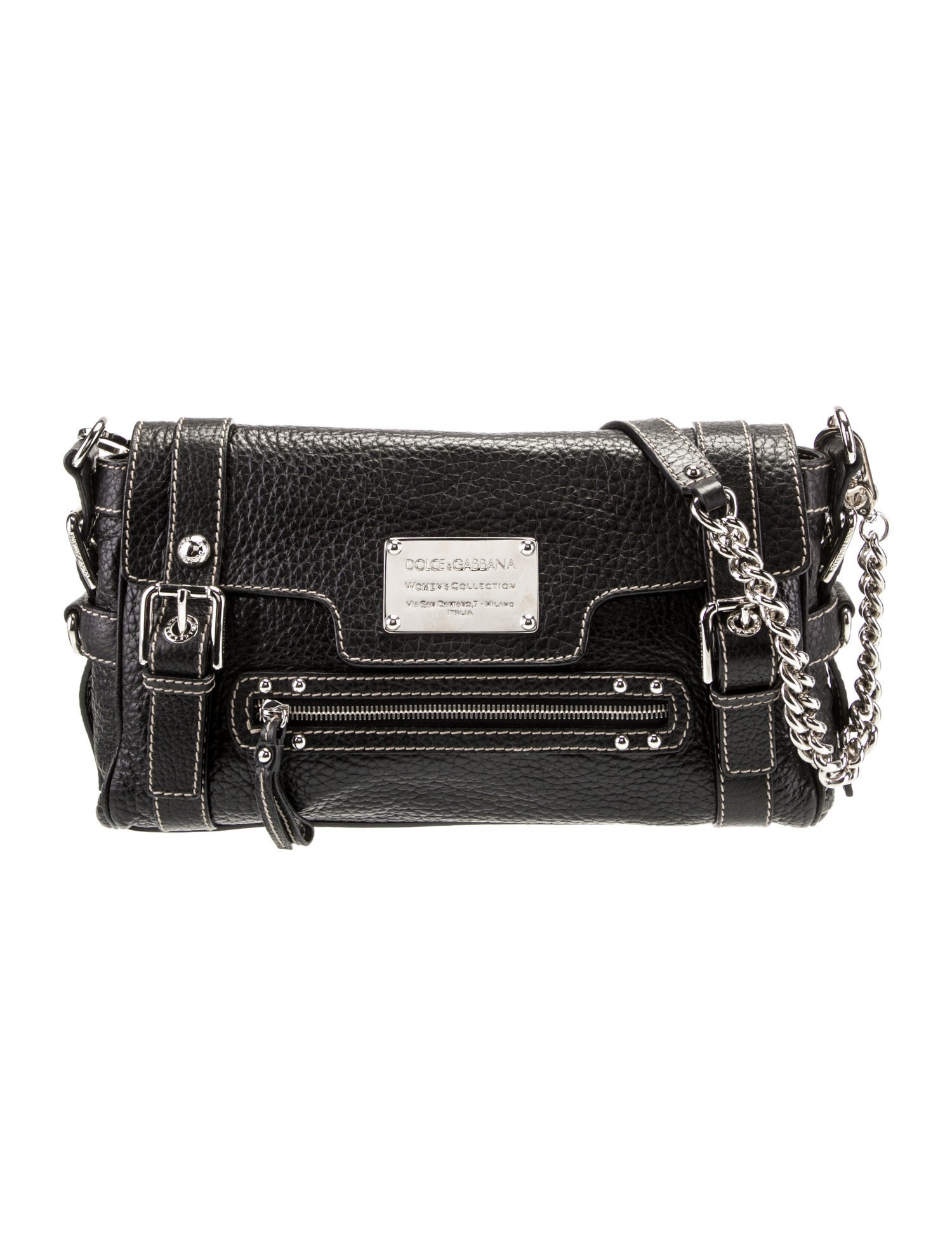 Dolce & Gabbana Leather Shoulder Bag - Brown Shoulder Bags