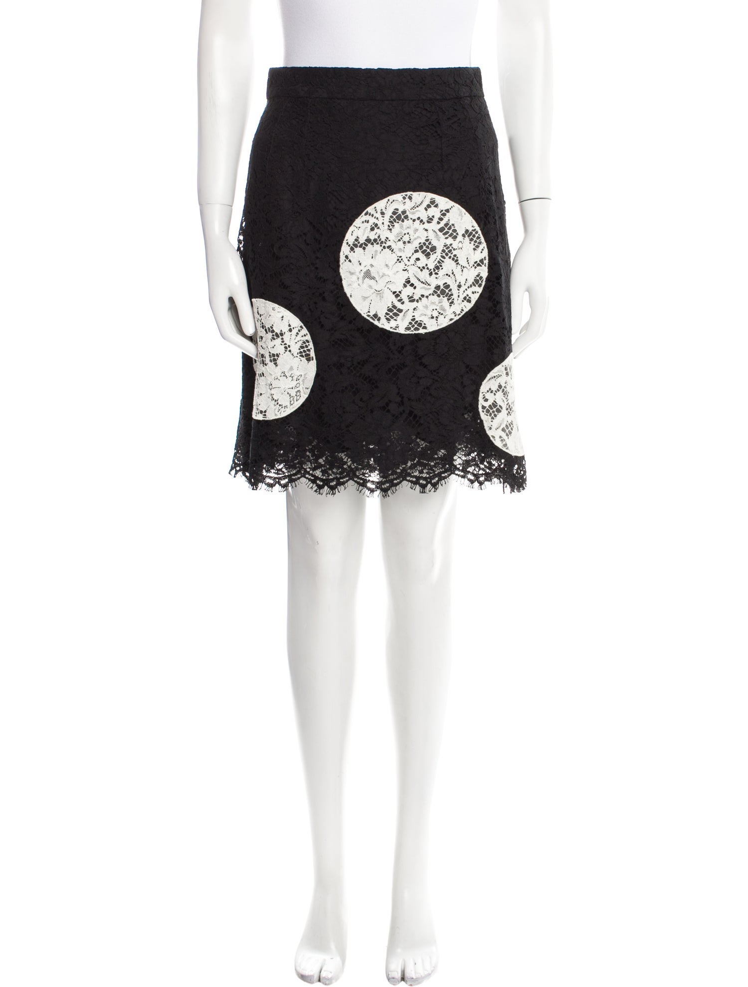 Dolce & Gabbana Lace Pattern Knee-Length Skirt