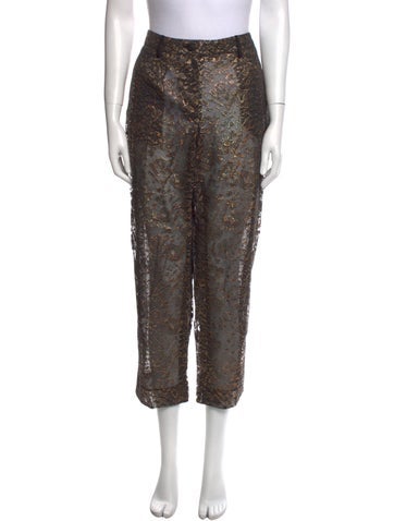 Dolce & Gabbana Pants Printed Straight Leg Us8, It44 | M