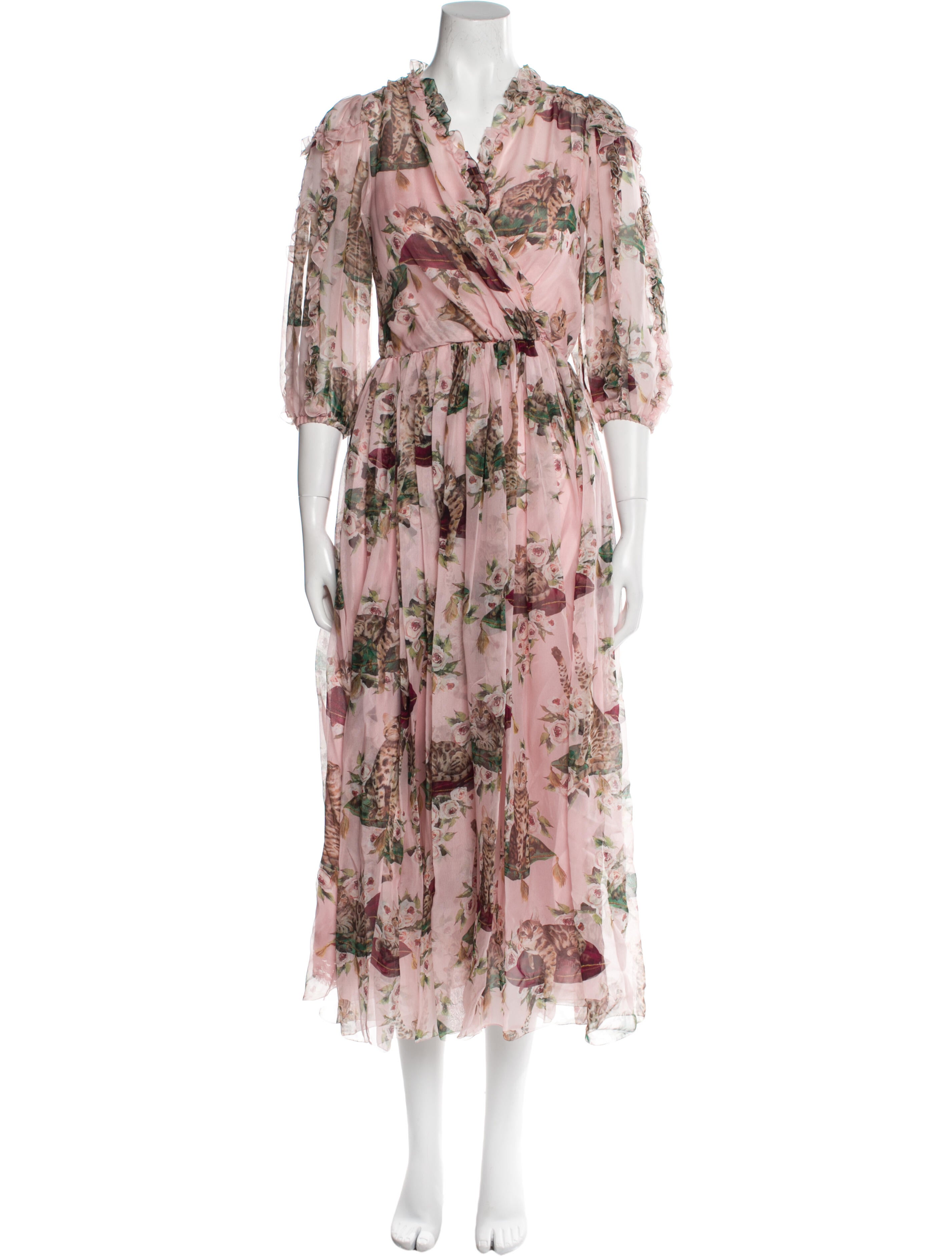 Dolce & Gabbana Silk Long Dress