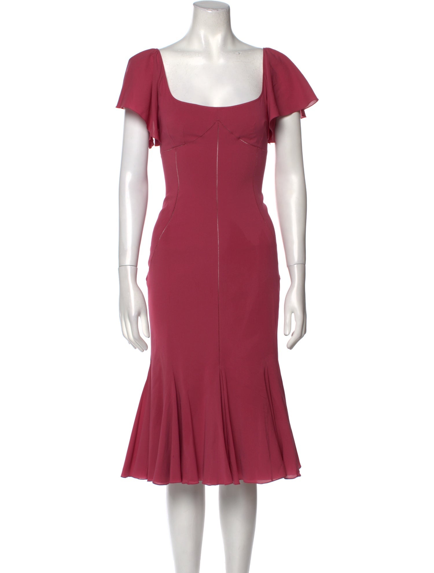 Dolce & Gabbana Silk Midi Length Dress