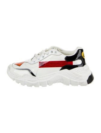 Dolce & Gabbana Boys' Patent Leather Printed Sneaker