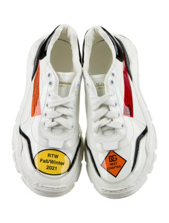 Dolce & Gabbana Boys' Patent Leather Printed Sneaker