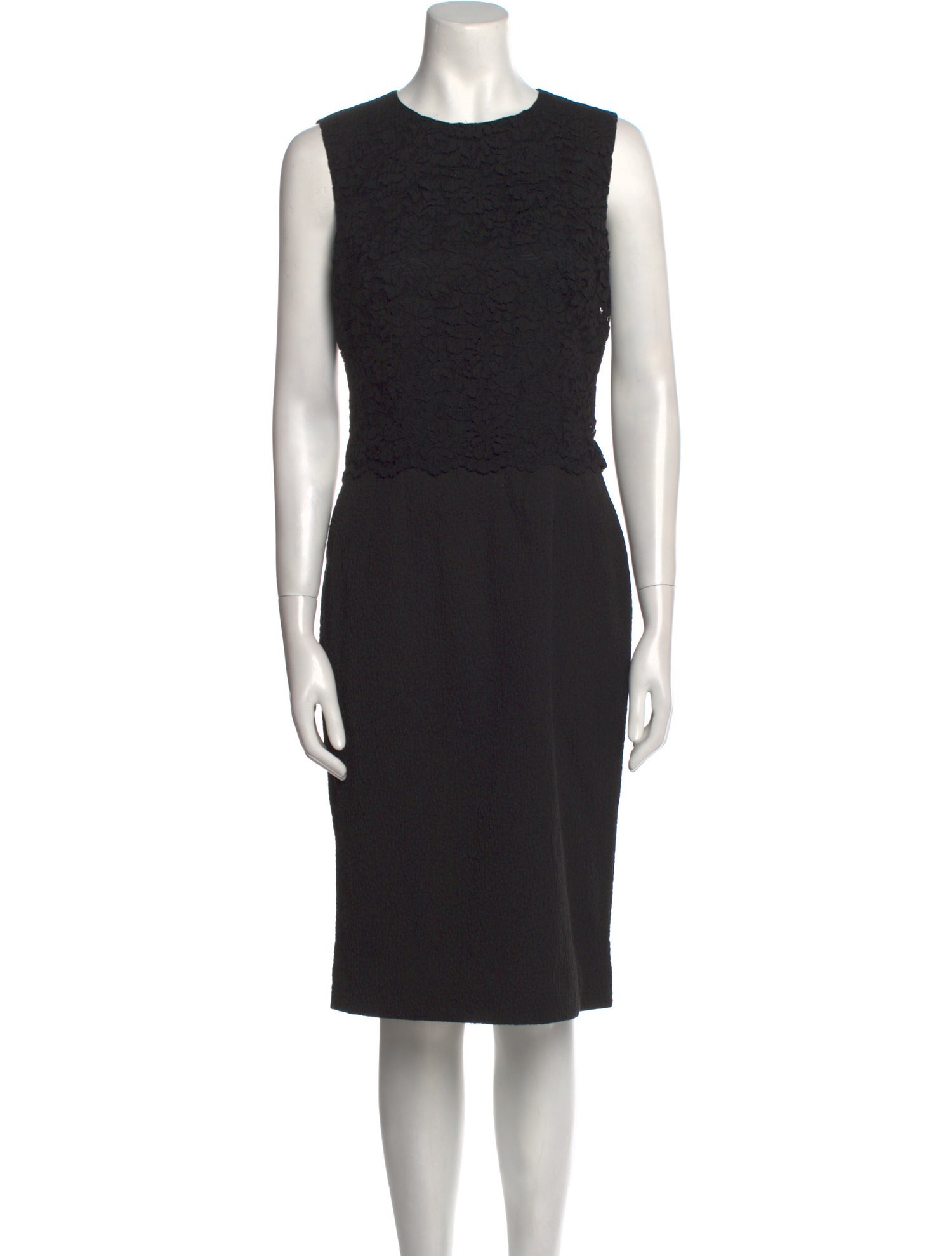 Dolce & Gabbana Crew Neck Knee-Length Dress