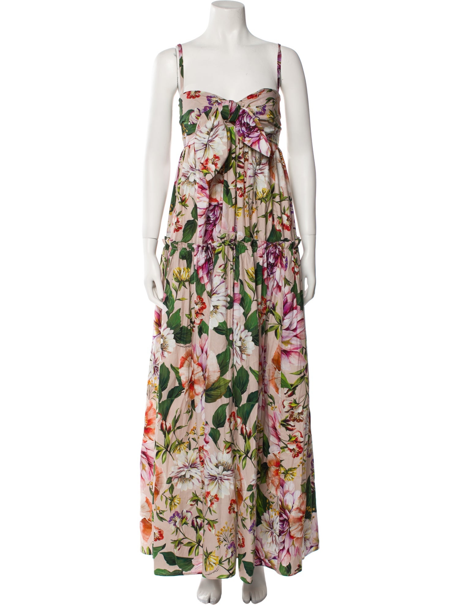 Dolce & Gabbana Floral Print Long Dress