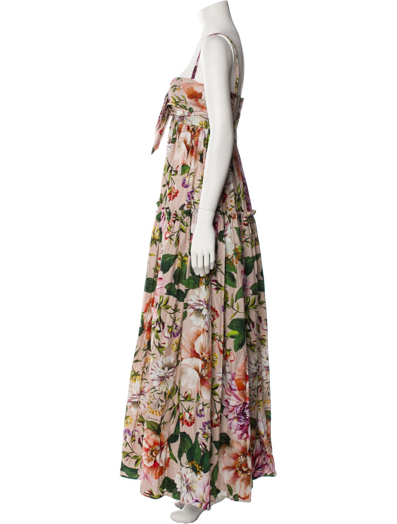 Dolce & Gabbana Floral Print Long Dress