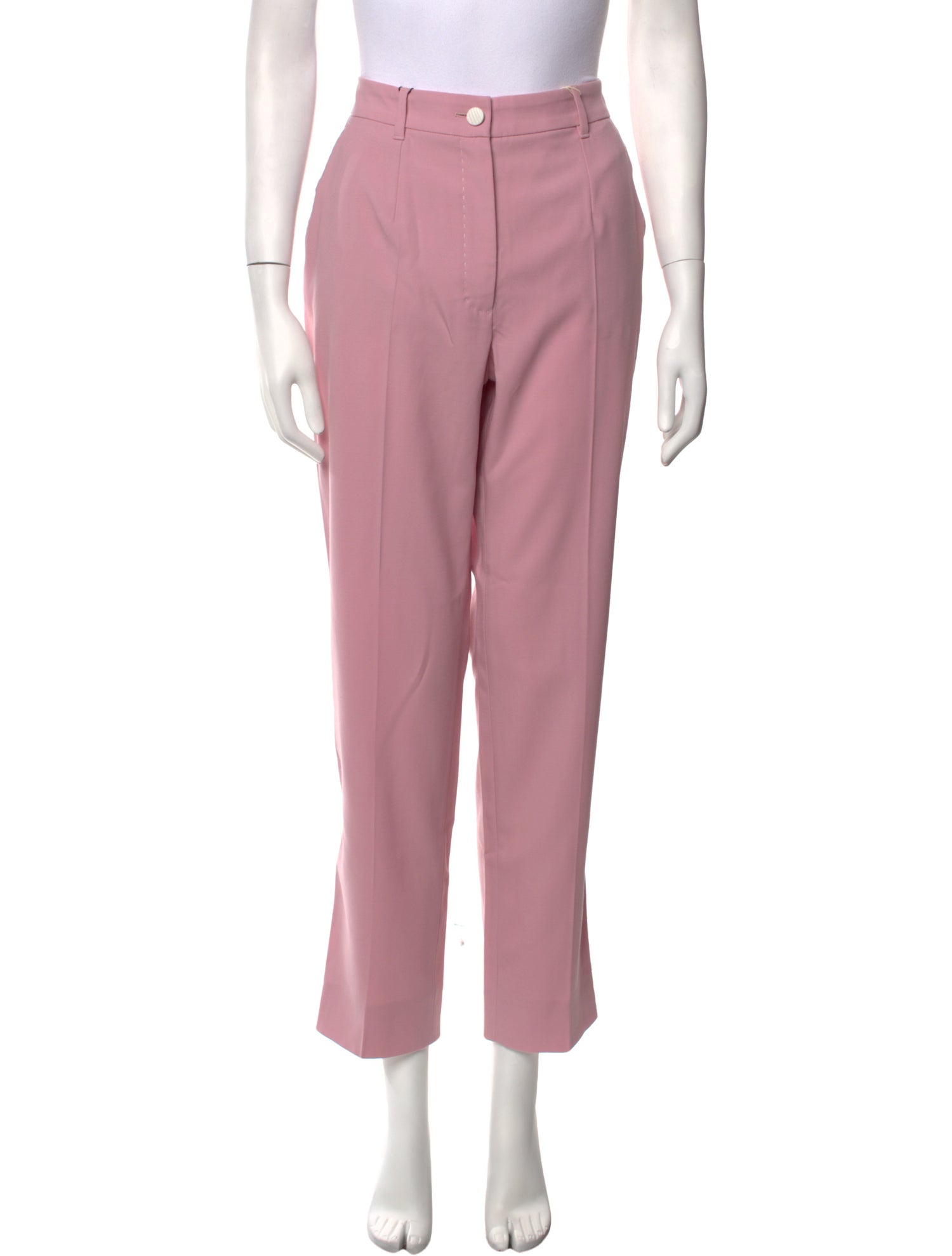 Dolce & Gabbana Virgin Wool Straight Leg Pants