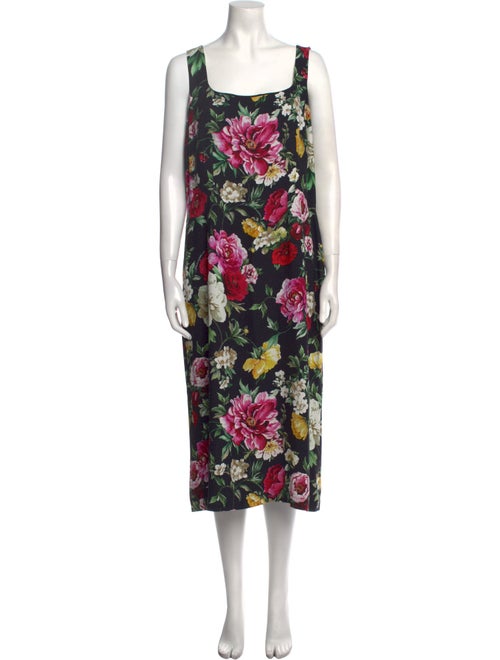 Dolce & Gabbana Floral Print Long Dress