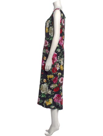 Dolce & Gabbana Floral Print Long Dress