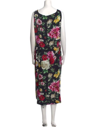 Dolce & Gabbana Floral Print Long Dress