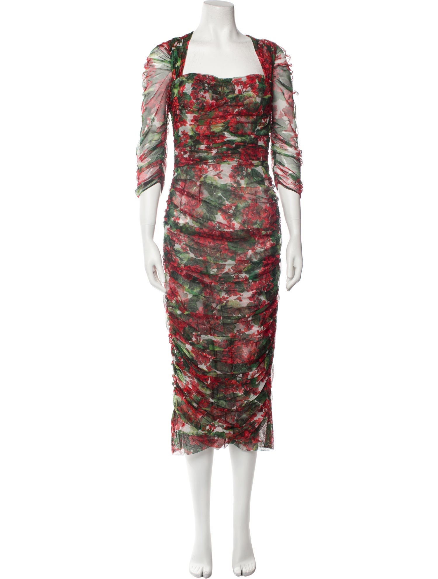 Dolce & Gabbana Printed Midi Length Dress