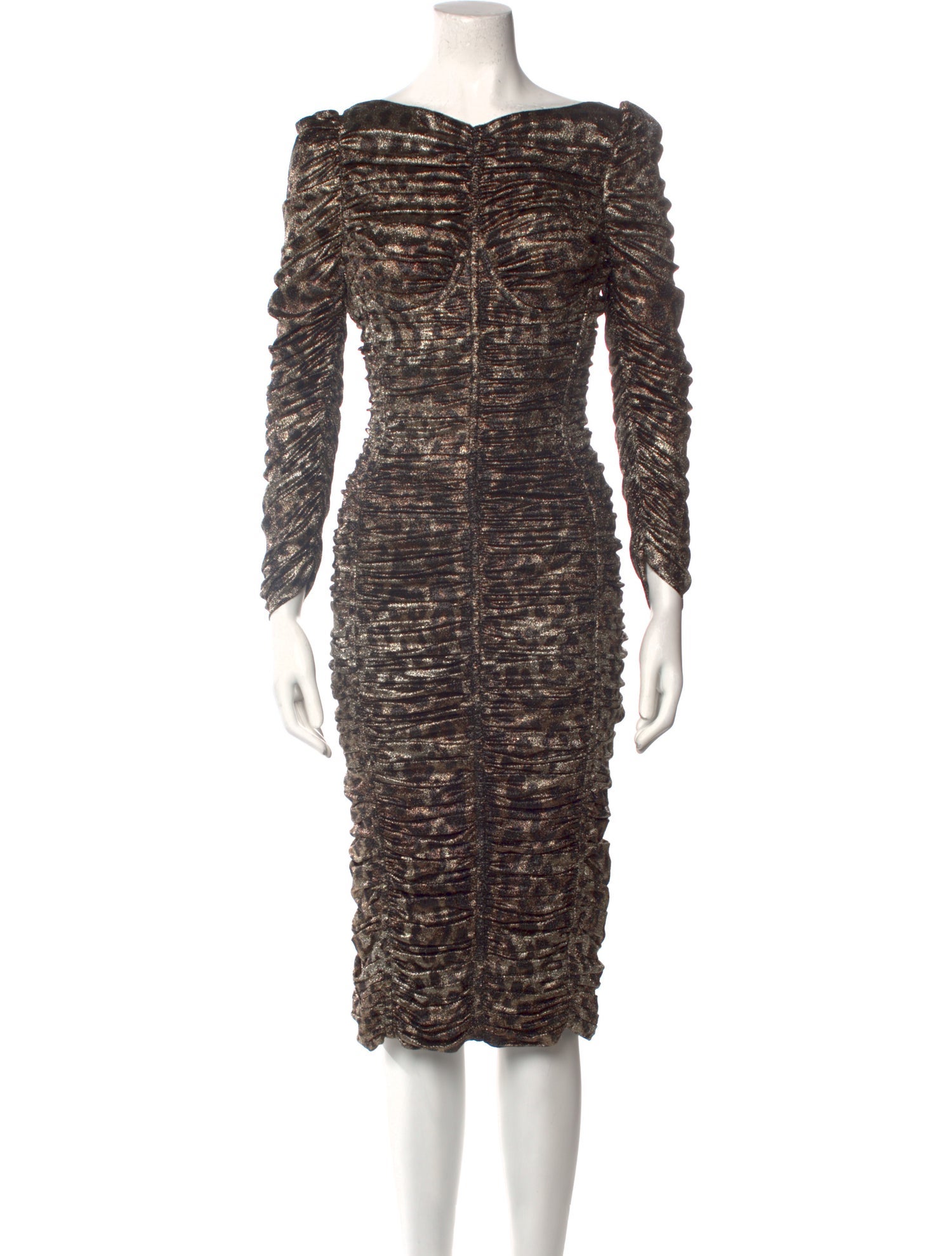 Dolce & Gabbana Bateau Neckline Midi Length Dress