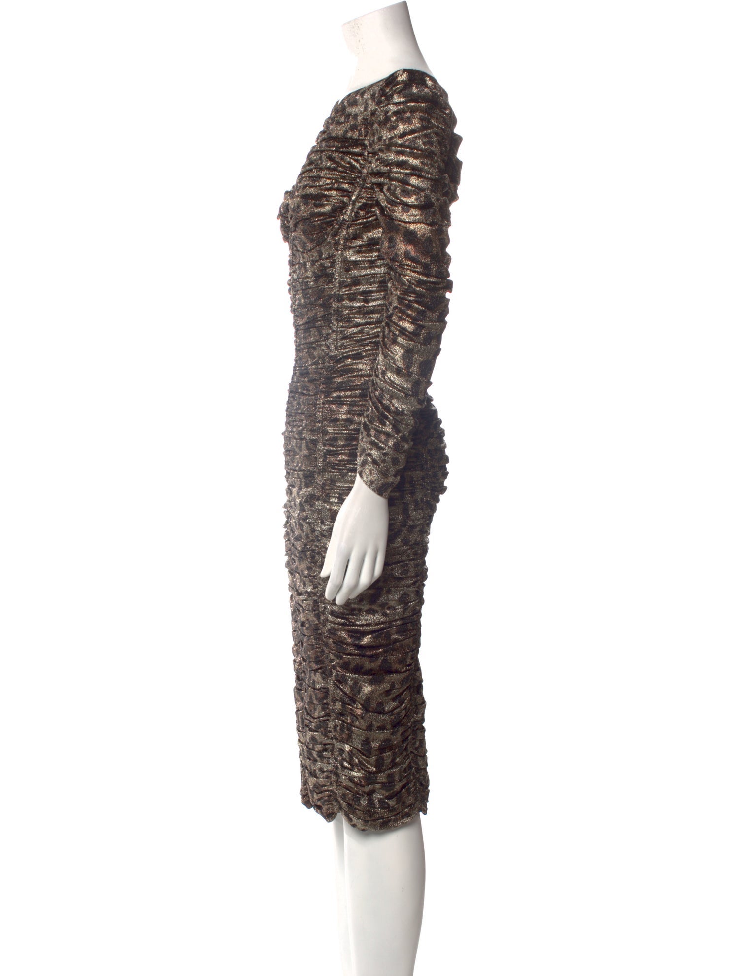 Dolce & Gabbana Bateau Neckline Midi Length Dress