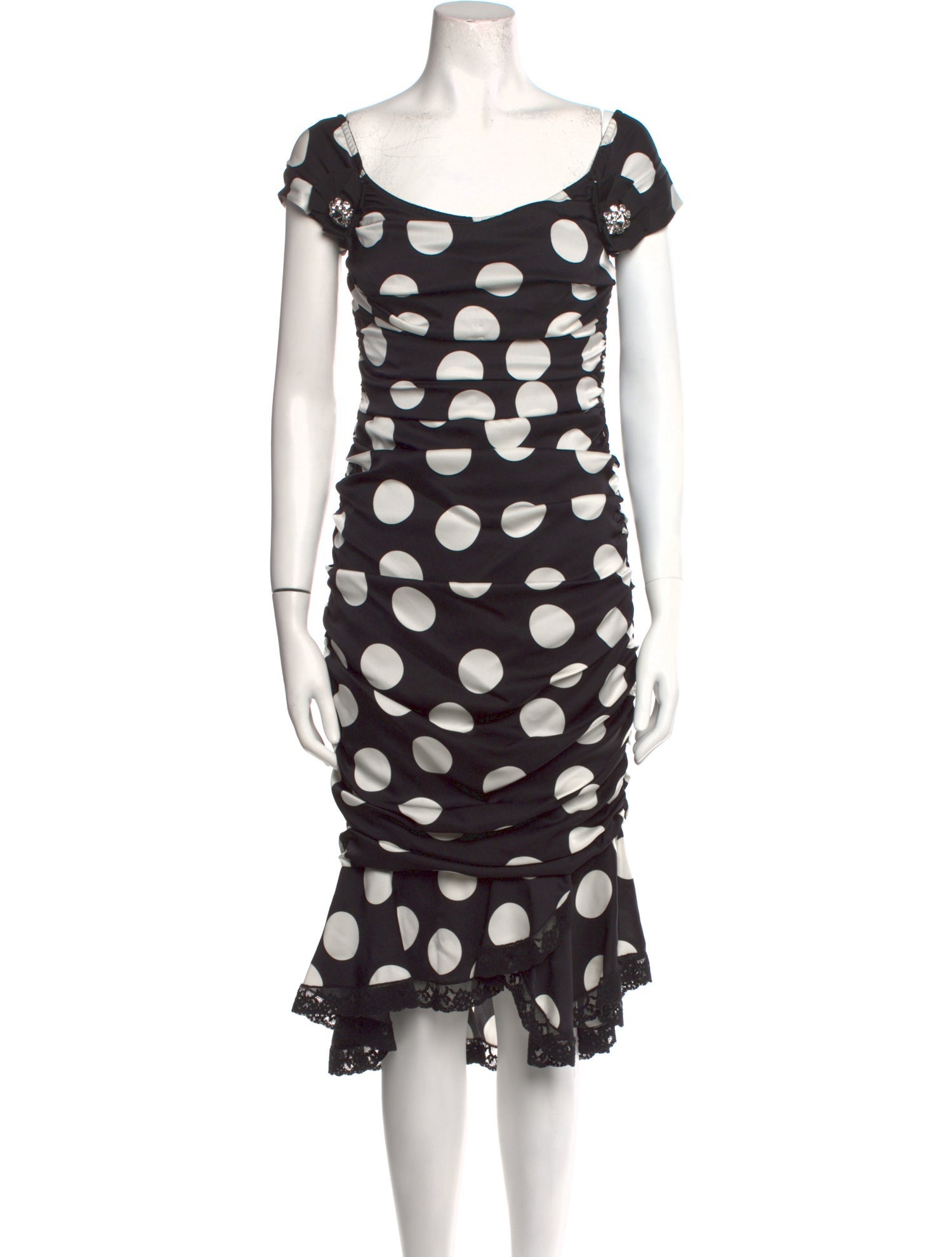 Dolce & Gabbana Silk Midi Length Dress