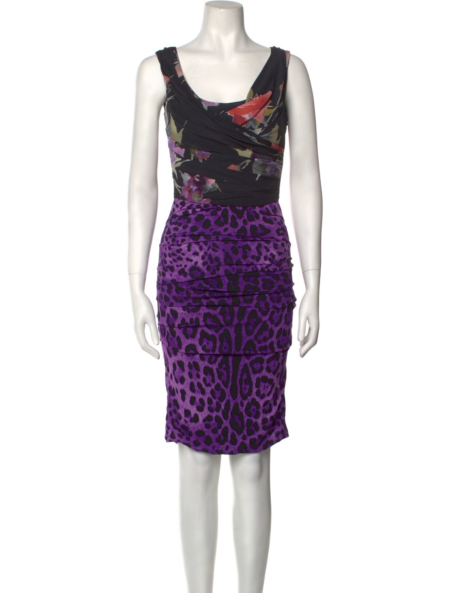 Dolce & Gabbana Silk Knee-Length Dress