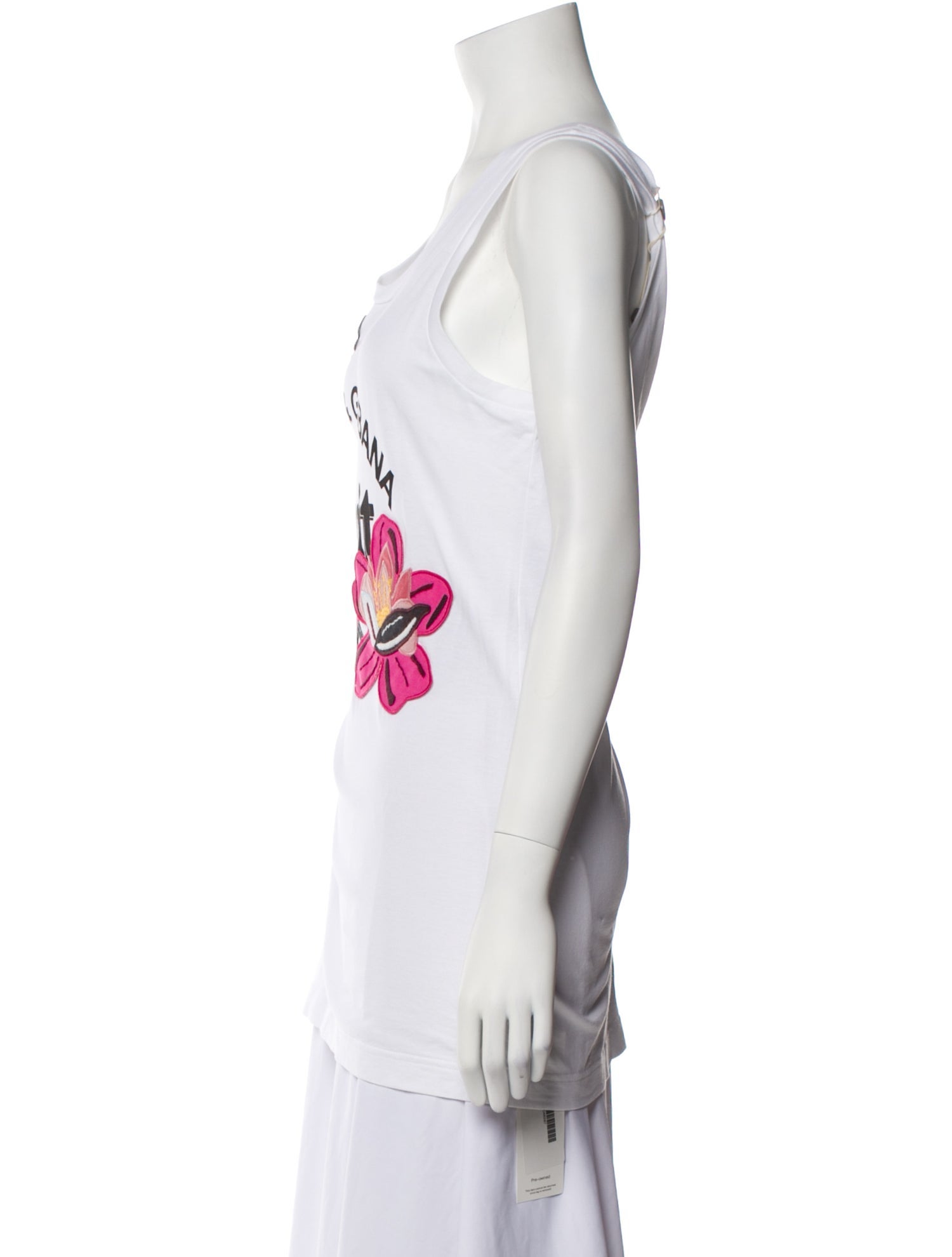 Dolce & Gabbana Graphic Print Scoop Neck Top