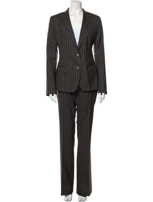 Dolce & Gabbana Virgin Wool Striped Pantsuit