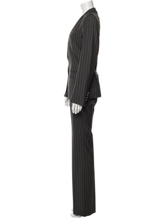 Dolce & Gabbana Virgin Wool Striped Pantsuit