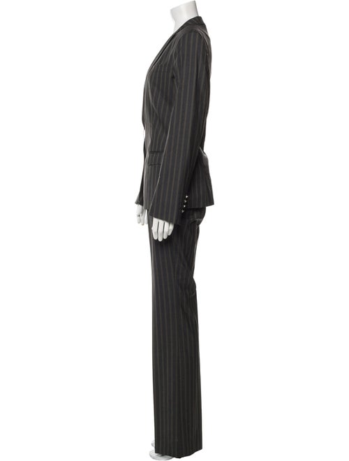 Dolce & Gabbana Virgin Wool Striped Pantsuit