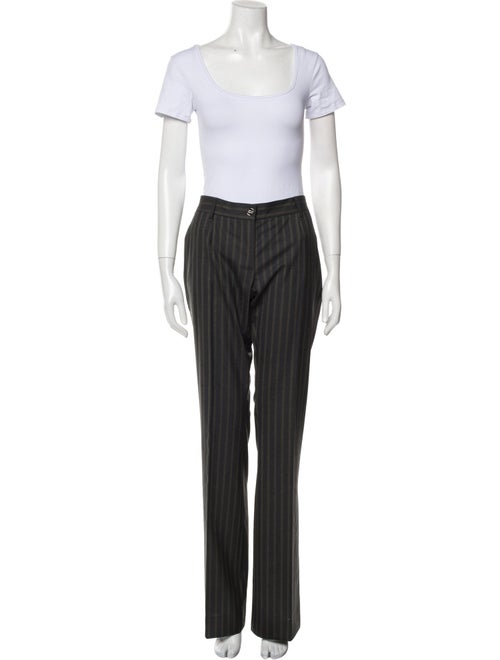 Dolce & Gabbana Virgin Wool Striped Pantsuit