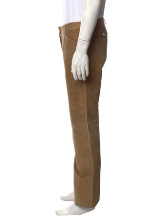 Dolce & Gabbana Camel Leather Pants