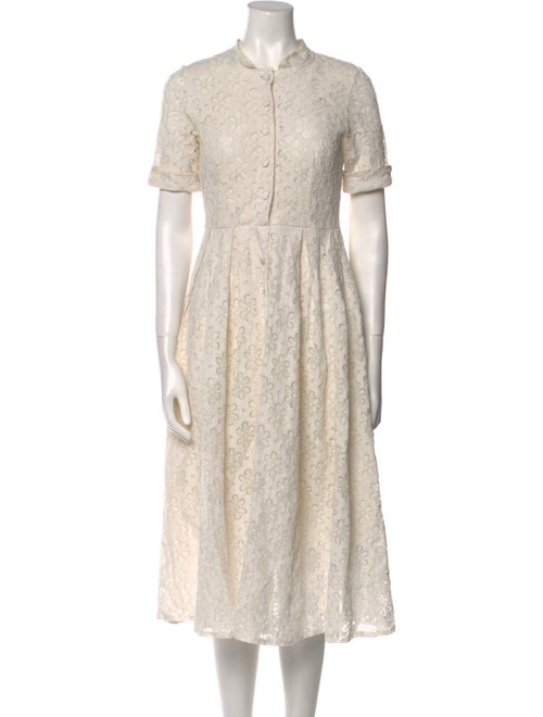 Dolce & Gabbana Crew Neck Midi Length Dress