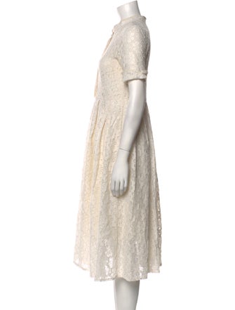 Dolce & Gabbana Crew Neck Midi Length Dress