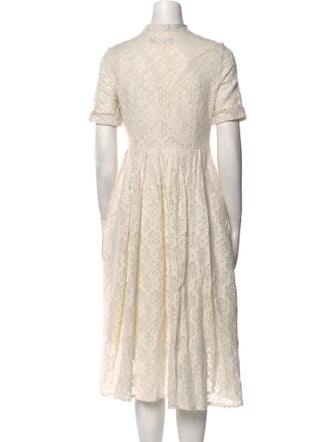 Dolce & Gabbana Crew Neck Midi Length Dress