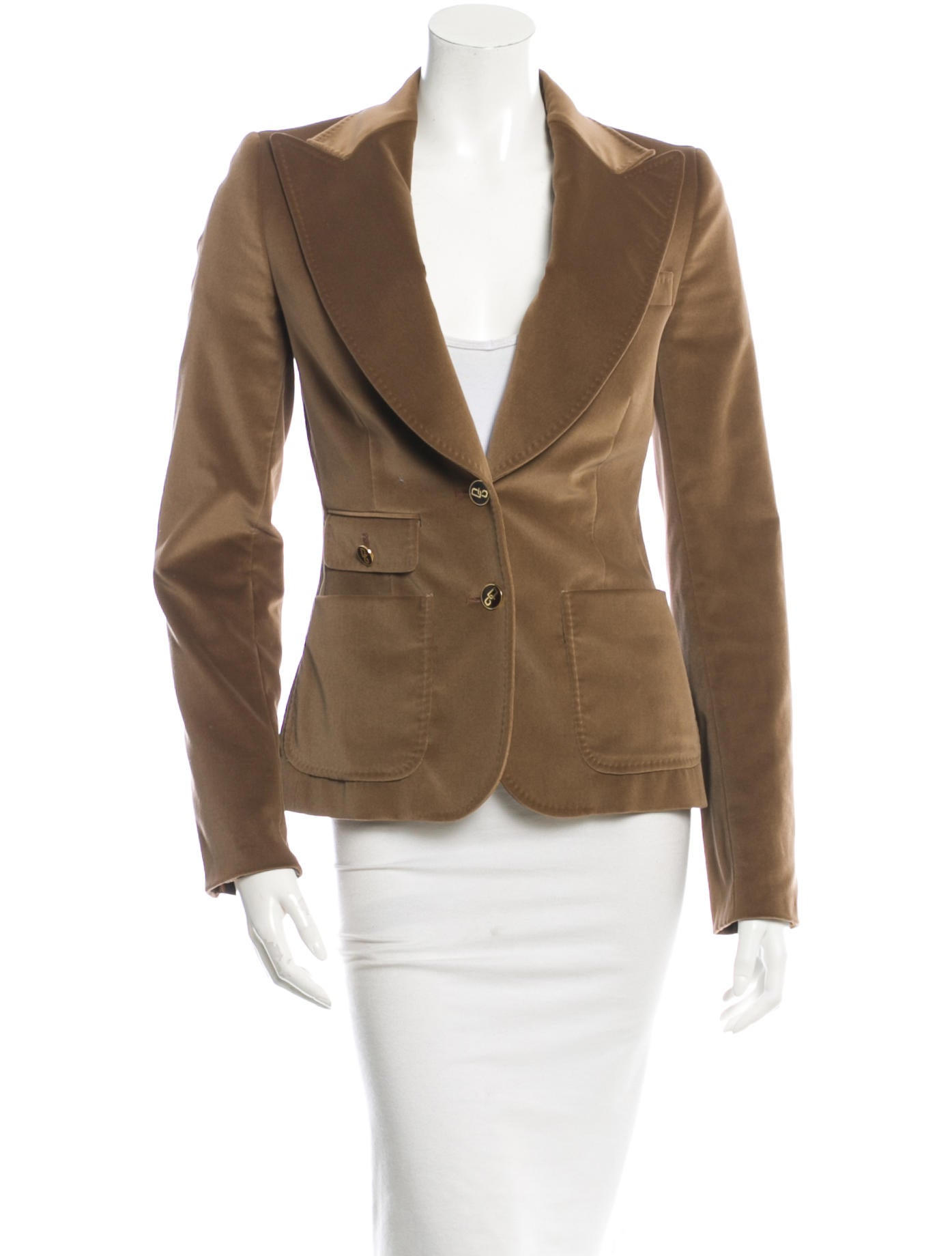 Dolce & Gabbana Classic Fitted Velvet Blazer Clothing DAG48214