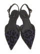 Dolce & Gabbana Animal Print Slingback Flats
