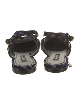 Dolce & Gabbana Animal Print Slingback Flats