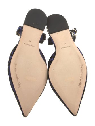 Dolce & Gabbana Animal Print Slingback Flats