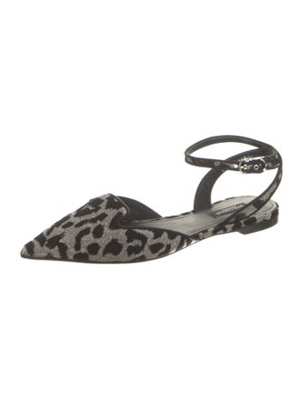 Dolce & Gabbana Printed Slingback Flats