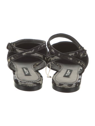 Dolce & Gabbana Printed Slingback Flats