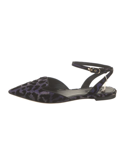 Dolce & Gabbana Animal Print Slingback Flats