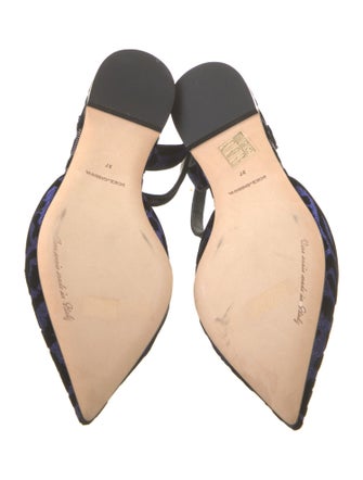 Dolce & Gabbana Animal Print Slingback Flats