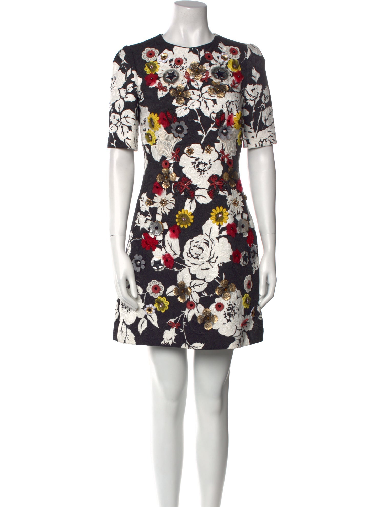 Dolce & Gabbana Floral Print Mini Dress w/ Tags