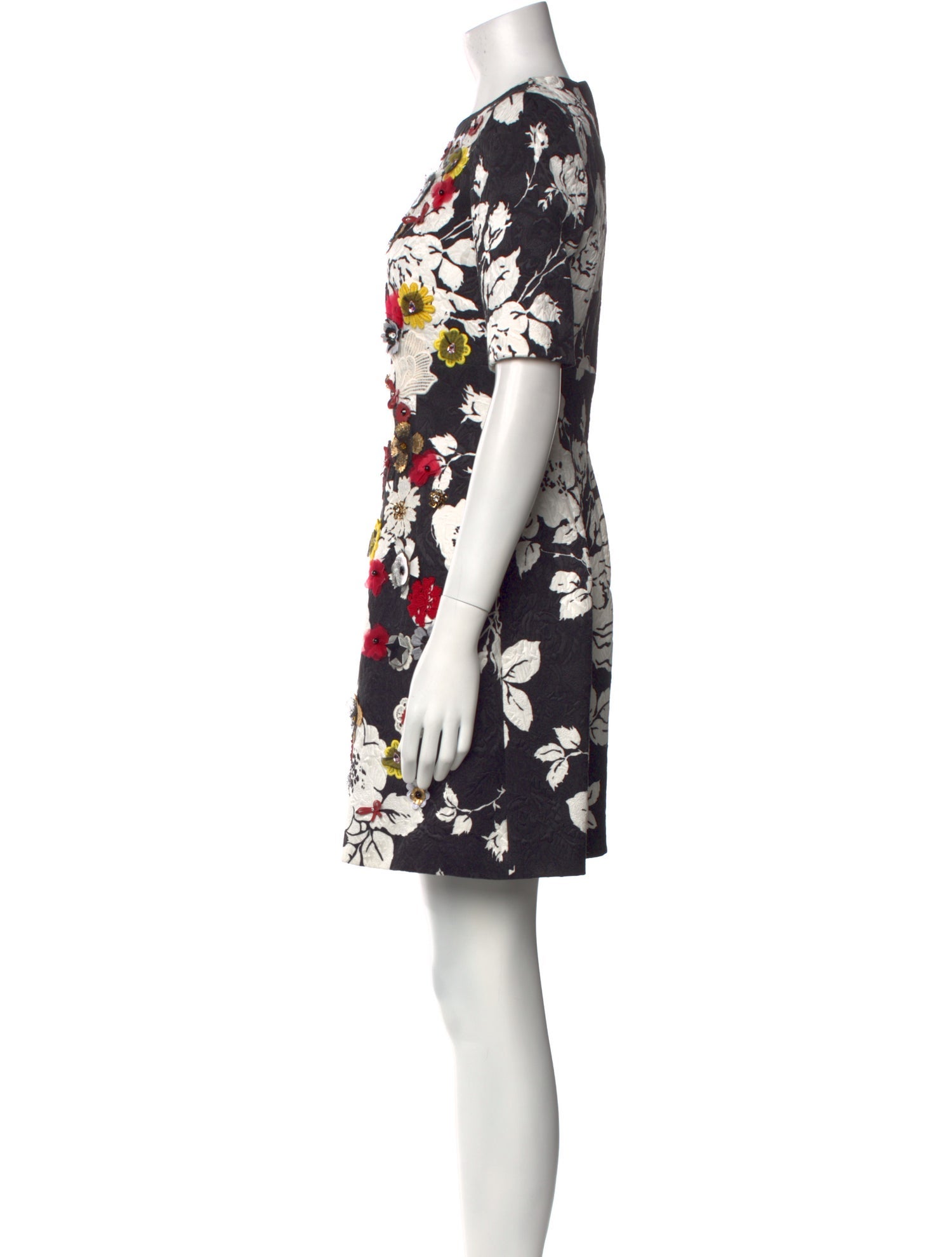 Dolce & Gabbana Floral Print Mini Dress w/ Tags
