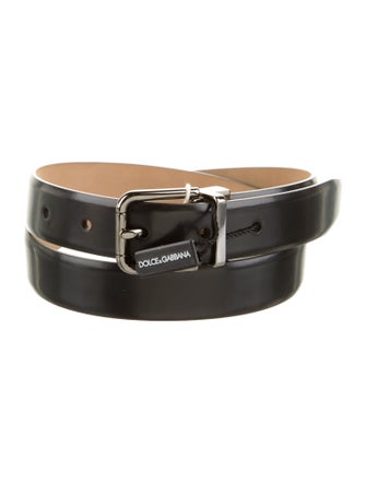 Dolce & Gabbana Skinny Leather Belt