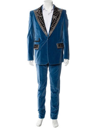 Dolce & Gabbana Colorblock Pattern Two-Piece Suit