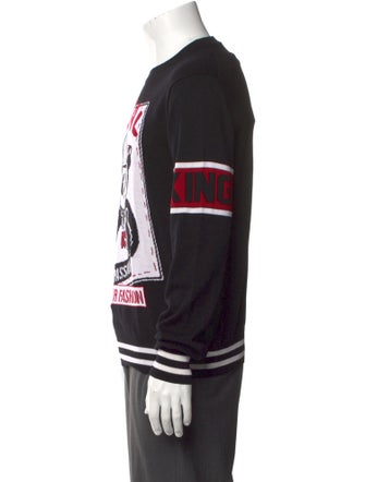 Dolce & Gabbana Virgin Wool Graphic Print Pullover